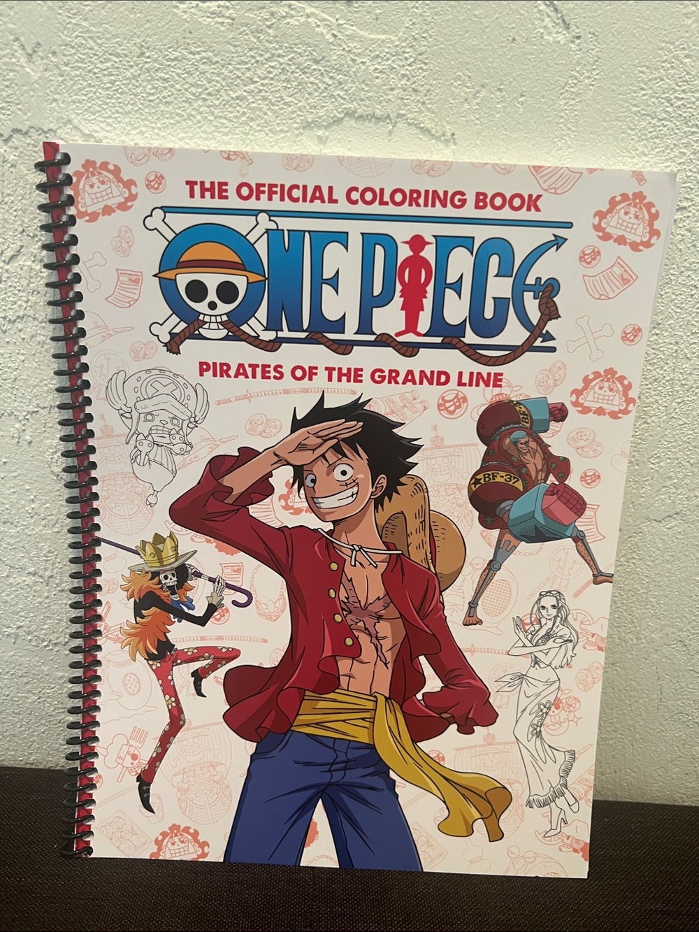 #2479**One Piece Official Coloring Book - Red, Blue, Yellow Cover